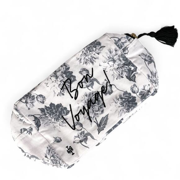 Lollia Bon Voyage! Cosmetic Bag Zipper Makeup Pouch Floral Print - Picture 5 of 5